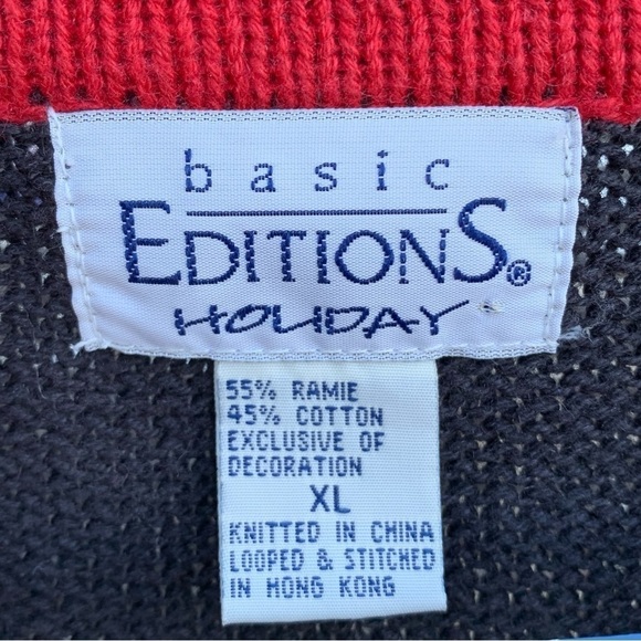Basic Editions Holiday Christmas Sweater Womens Size XL - Picture 5 of 6